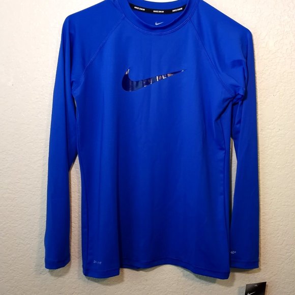 Nike Other - Nike royal blue long sleeve swim tee